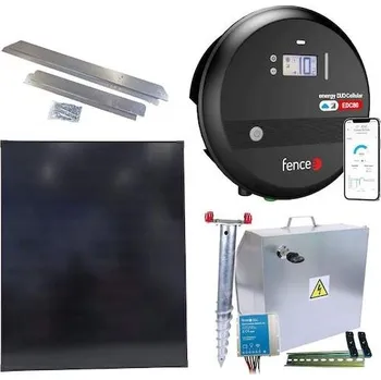 Pro koně Premium sada solární ohradník - Kompletní bezpečnostní schránka + 8J LTE chytrý zdroj, panel 200 W