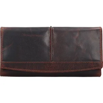 Módní doplněk Lagen dámská peněženka kožená BLC/4233 - hnědá - BRN + doprava zdarma
