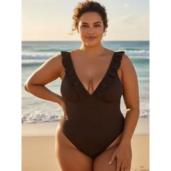 Dámské plavky Sinsay - Plavky - tmavě hnědá - 870II-89X - 870II-89X-XS