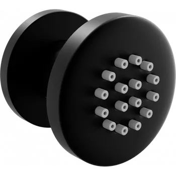 Tyč na sprchový závěs Mexen - podmítková sprchová tryska, kulatá, 50 mm, černá, 79361-70