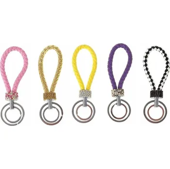 Přívěsek Na Klíče pletený s diamanty 13 cm