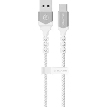 Datový kabel Blavec datový kabel Raptor USB-Typ C PD 66W 6A 1m BÍLO-STŘÍBRNÝ CRA-UC6WS10