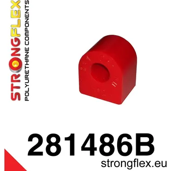 Silentblok nápravy 281486B: Strongflex Silentblok předního stabilizátoru 15mm Red