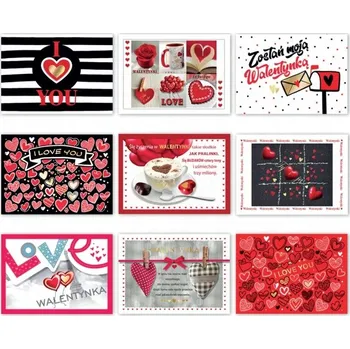 Obraz Valentýnská pohlednice Valentýnský Dárek Pozlacená - PCDV