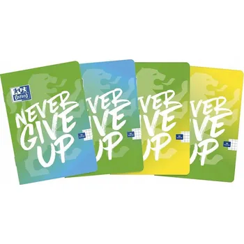 Sešit SEŠIT A4 60 listů ČTVEREČEK OXFORD NEVER GIVE UP MIX BALENÍ