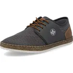 Pánská Pánské polobotky RIEKER B5249-45 šedá S5 B5249-45 GREY F/S5 45