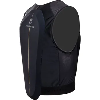 Jezdecká bezpečnostní vesta EQUESTRO Chránič páteře Competition Equestro, pro dospělé, černý L, Výška: 158-167 cm