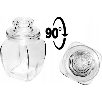 Sklenice Sklenice s přezkou a zavařovací sklenice, nádoba na vodu 0,1 l