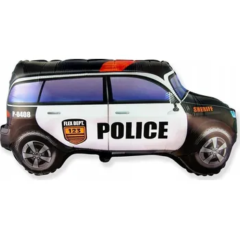 Balónek Fóliový balónek 24 FX - Policejní auto (papírové balení), balený