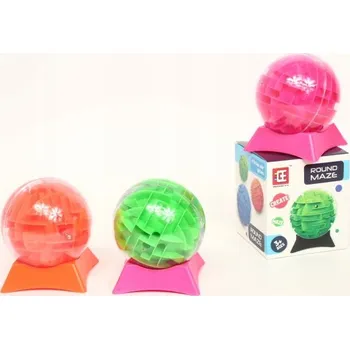 Dřevěná hračka Labyrint Dromader oranžová koule