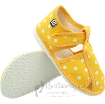 Chlapecké bačkory Dětské pantofle RAK 100015 - Žlutá tečka - vel. 23