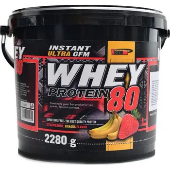 Protein VISION nutrition CFM whey protein 80 2280 g - jahoda-banán