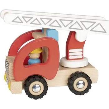 autíčko Dřevěný hasičský vůz Hasiči hračka Goki