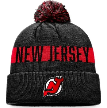 Čepice Kulich Fanatics Fundamental Beanie Cuff With Pom New Jersey Devils Senior