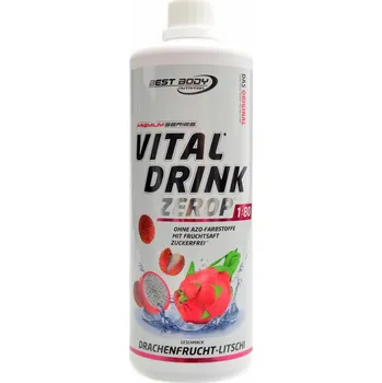 Nápoj pro sportovce Best Body nutrition Vital drink Zerop 1000 ml - dračí ovoce s liči