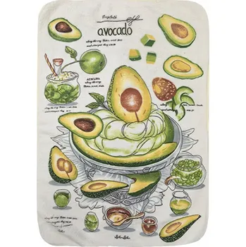 Utěrka Mikrovlákno utěrka 40x60cm Avokádo pomazánka