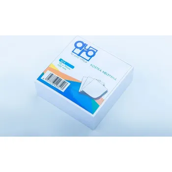 Poznámková papírová kostka Auro 90x90x40mm, 400 listů, nelepená