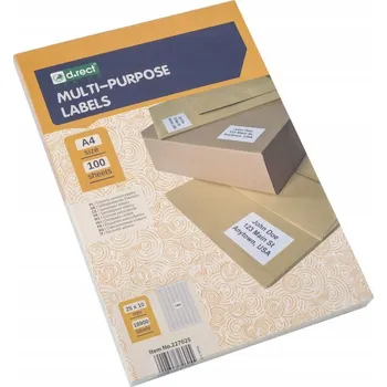 Speciální papír Samolepicí etikety D.Rect A4 25x10mm 189 kusů