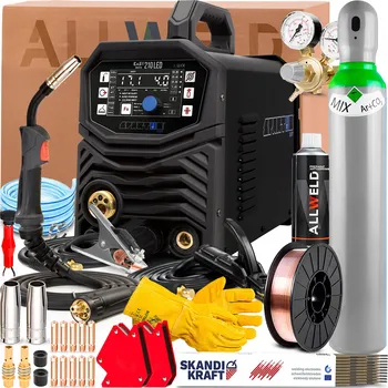 Svářečka Svářečka SPARTUS EASY MIG 210 LED 230V 200A Synergie TIG Lift MMA FLUX