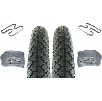 2x Pneumatika 3.25-19 3.50-19 2x Duše + 2x Ráfková vložka Junak Shl Iż Dkw Awo Bmw