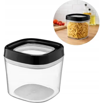 Dóza na potraviny POTRAVINOVÁ DÓZA S TĚSNĚNÍM AMOS 0,6L černá