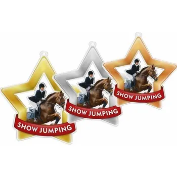 Poháry Bauer Akrylátová medaile MDASTARM33 | Jezdectví