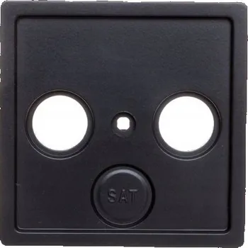 Elektrická zásuvka Anténní zásuvka nástěnná Hager černá