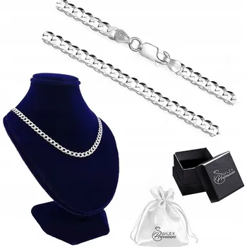 Řetízek Stříbrný řetízek ryzost 925 Vazba „pancr“ Diamantovaný | 55 cm x 4,5 mm