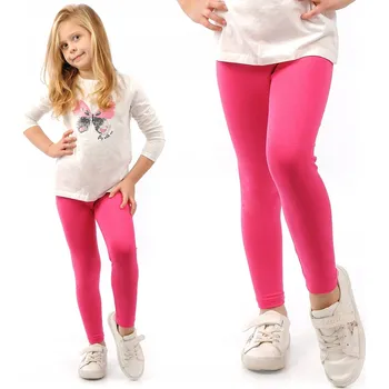 LAEMI dětské legíny dlouhé klasické bavlna růžové velikost 146