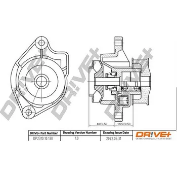 Chladič motoru Vodní čerpadlo, chlazení motoru DRIVE+ DP2310.10.130