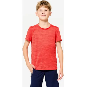 Pánské tričko DOMYOS Dětské tričko 500 5-6 LET ČERVENÁ