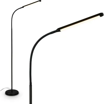 Stojací lampa BRILONER Mura stojanová lampa - 6W, 600lm, LED, stmívatelné, dotykový vypínač, nastavitelné, černá - BRILO BRILO 1660015