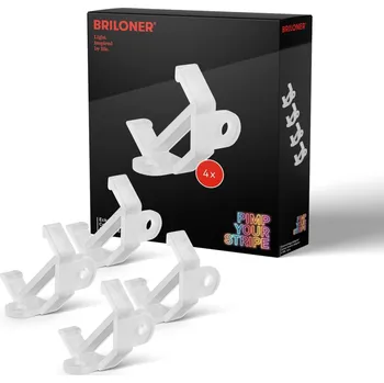 LED páska BRILONER Pimp Your Stripe 4ks sada rohový držák, pro hliníkový profil, transparentní - BRILONER BRI 2160000