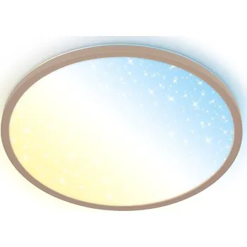 BRILONER Slim svítidlo LED panel pr.37,5 cm - 22W, 3000lm, dálkový ovladač, stmívatelné, béžová - BRILO BRILO 7655011