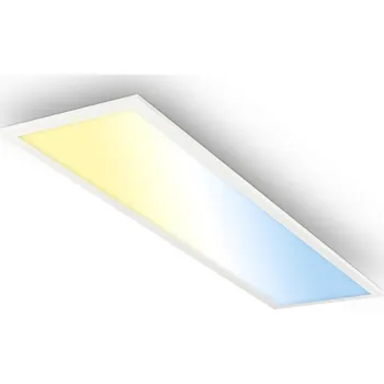 BRILONER Piatto svítidlo LED panel 100x25 cm - 24W, 2600lm, stmívatelné, dálkový ovladač, CCT, bílé - BRILO BRILO 7767016