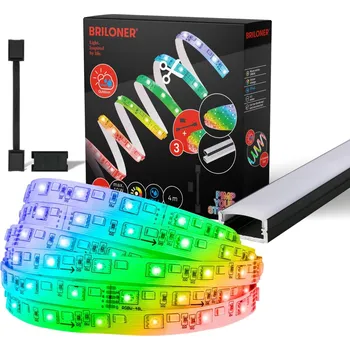 LED páska BRILONER Pimp Your Stripe prodlužovací sada LED Strip 4m, IP44 venkovní, WiFi, RGB+W - BRILONER BRI 2167384
