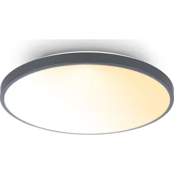 BRILONER Competo stropní svítidlo pr.38 cm - 24W, 2600lm, stmívatelné, dálkový ovladač, CCT teplá/neutrální bílá, antracit - BRILO BRILO 3906015