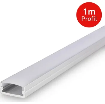 LED páska BRILONER Pimp Your Stripe hliníkový profil 1m, vč. difuzoru, samolepící, stříbrná - BRILONER BRI 2149019
