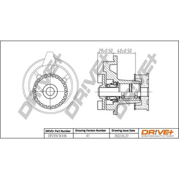 Chladič motoru Vodní čerpadlo, chlazení motoru DRIVE+ DP2310.10.036