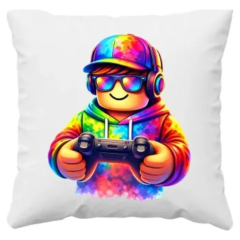 Žertovný předmět Hráč – pro fanoušky hry Roblo - polštář s potiskem- Tričkový.cz