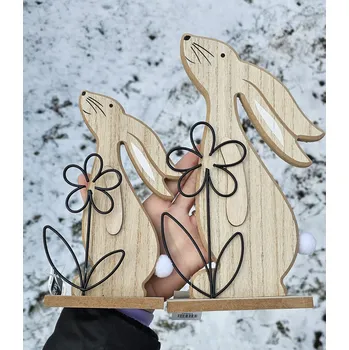 Velikonoční dekorace Velikonoční zajíček - holka, velká D6982/2