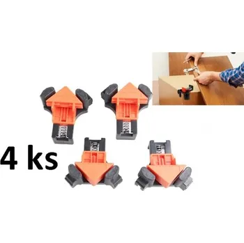 Truhlářská svěrka Tesařské pravoúhlé svěrky 4ks