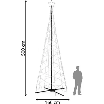 Vánoční dekorace Springos CL4155 FIRSOVÝ STROM 840 LED 5 M