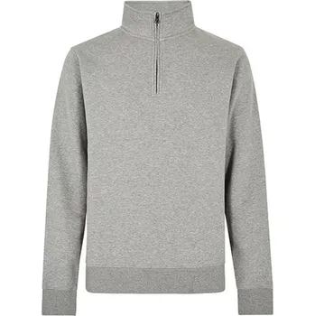 Pánská mikina Kustom Kit Pánská mikina s 1/4 zipem KK335 Heather Grey XL