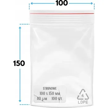 100x150 mm zip sáčky 10x15 cm uzavíratelné sáčky 100 ks