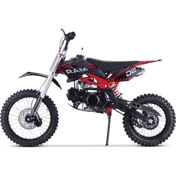 malá motorka Pitbike MiniRocket Sky 125ccm 17/14 sedlo 87cm, červená