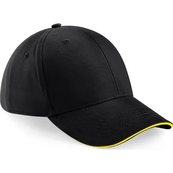 Pracovní přilba Beechfield Kšiltovka B 20 Athleisure, 6 panelová, sandwich COT530020z4599-surf blue/w UNI Modrá surf/bílá