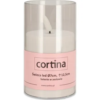 Svíčka DEKORATIVNÍ LED SVÍČKA v tubě s EFEKTEM PLAMENE, SVÍČKA NA BATERIE 12,5x7 CM