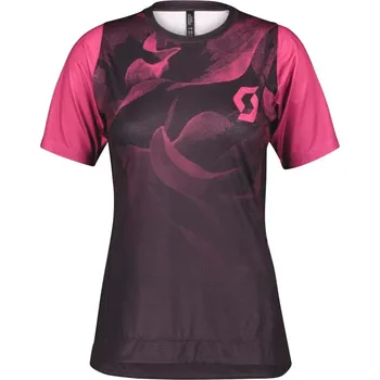 cyklistický dres Dámské triko SCOTT Trail Vertic Pro SS Punk/Purple - S