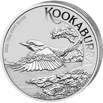 Sběratelství Stříbrná mince 10 Oz Australian Kookaburra (Ledňáček) 2026